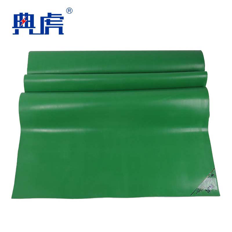 典虎 绝缘胶垫 绿色平面 25kv 10米*1米*8mm 卷