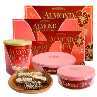 美国进口Almond Roca乐家扁桃仁巧克力糖250g/375g/500g/822g糖果礼盒装罐装零食年货