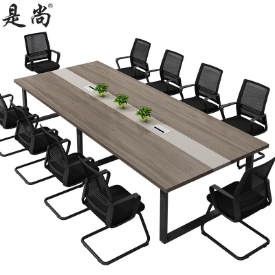 是尚会议桌洽谈桌办公桌会议室长条桌 3600*1400*750mm 一张