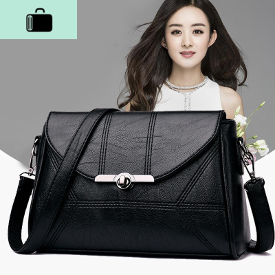 中年女包妈妈包2020新款潮女士休闲时尚百搭单肩斜挎包软皮小包包NEW LAKE女斜挎包