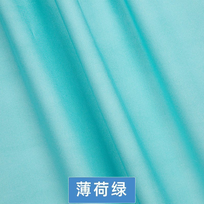 氨纶高弹力布料面料四面弹针织牛奶丝布料色椅套夏裙子服装 薄荷绿