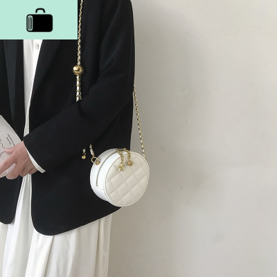 夏季小包包女2020新款潮流行时尚菱格小圆包百搭ins斜挎链条包NEW LAKE女士单肩包