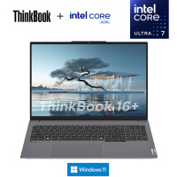 联想ThinkPad ThinkBook 16+ 0TCD 16英寸标压便携轻薄笔记本电脑 (英特尔Evo平台认证酷睿Ultra 7 155H 16G内存 512G固态 2.5K)