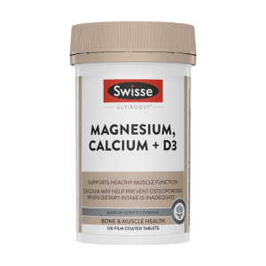 澳洲 Swisse 钙镁片·+VD 120粒 1瓶装 含维生素D 青少年孕妇中老年补钙矿物质 澳大利亚进口