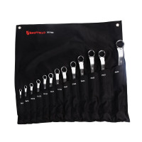 钢盾(SHEFFIELD) S017603 13件套公制精抛光双梅花扳手组套[家用]