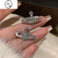 JiMi满钻土星耳钉~甜酷少女辣妹耳环网红简约ins小众设计高级感耳饰潮
