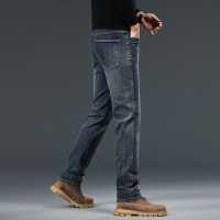 高品质男士牛仔裤直筒休闲百搭秋冬新款中年修身潮流长裤商务时尚