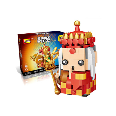 loz/俐智mini颗粒西游记系列-唐僧儿童创意拼插积木玩具不兼容乐热门