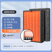 适配小米智米新风滤网[抗菌除醛升级]加碳升级