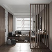 BONJEAN新中式屏风隔断客厅简约现代时尚玄关木质镂空实木办公室家用座屏