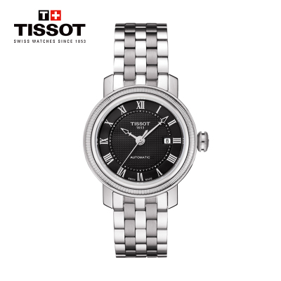 低至5折-天梭(TISSOT)瑞士手表港湾系列80机芯背透钢带女士机械表T097.007.11.053.00T097.007.11.053.00