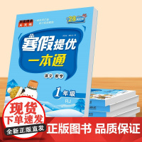 当当正版书籍2024新版 寒假提优一本通人教版小学生一年级寒假学练测一本通寒假作业语文数学同步专项练习全套上册复习下册
