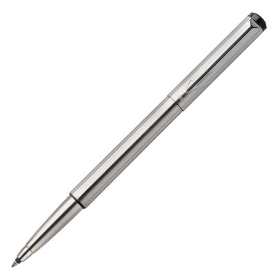 派克(PARKER)威雅钢杆白夹宝珠笔签字笔