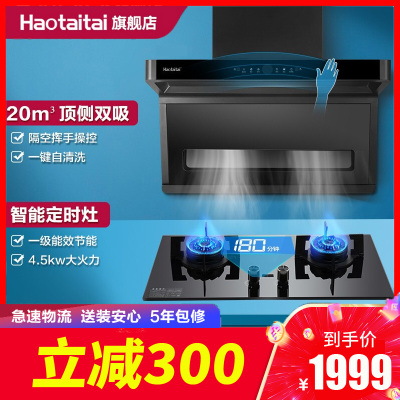 好太太(Haotaitai)油烟机灶具套餐D958+2319A组合定时灶4.5kw厨房烟灶套装烟灶套餐（液化气）