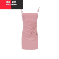 YIBUSHENG2024新款茶歇法式吊带长裙季显瘦收腰气质设计小众包臀连衣裙子