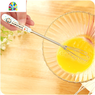 手动打蛋器迷你家用打蛋棒可爱打发器不锈钢搅蛋器多功能搅拌棒鸡 FENGHOU kitty图案