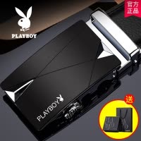 花花公子皮带男士年轻人真皮裤带自动扣腰带青年牛皮韩版个性潮流