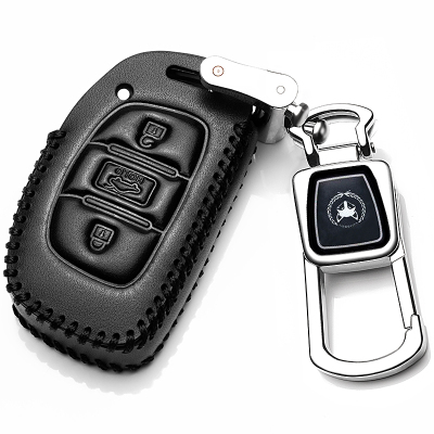 [补贴10%]北京现代2018款领动真皮钥匙包专用17款名图汽车遥控钥匙保护套扣汽车钥匙包