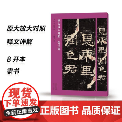 书法入门必学碑帖——原大放大对照 张迁碑