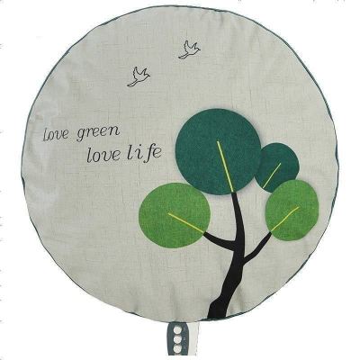 布莱梦布艺风扇罩电风扇套卡通可爱电风扇台扇落地扇罩子电扇风扇防护罩绿树通用尺寸