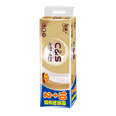 洁柔卫生纸12卷*4层*1提柔韧厚实金尊无芯GW210-72R提-1