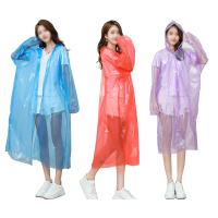 邦能之星一次性雨衣成人开扣便携式徒步漂流大码男女通用户外透明雨披N53234