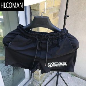 HLCOMAN休闲短裤男夏季薄款新款宽松三分裤运动直筒中裤外穿潮流沙滩裤子
