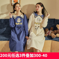 [2.5折价130元]大力水手联名唐狮冬新款情侣加绒卫衣男女领宽松