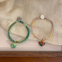 端午节五彩绳手工编织手绳情侣款巨好看的手链2025新款小粽子手串送女朋友老婆情人节七夕生日礼物