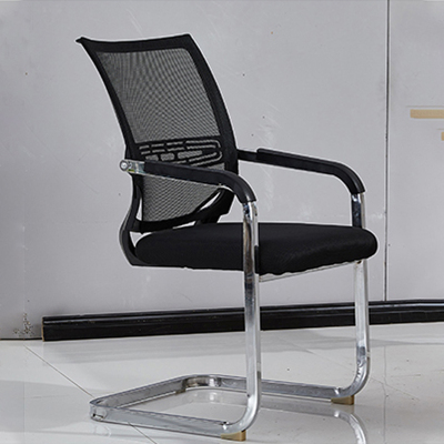 文灵弓形电脑椅办公椅会议职员椅子靠背网布座椅宿舍培训椅家用