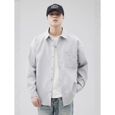 |港风可定制开衫修身设计感潮流休闲宽松版型长袖男青少年