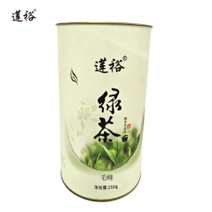 莲裕绿茶毛峰250克桶