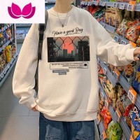 七斓高街潮牌ins长袖卫衣男港风潮流宽松oversize小众男装上衣