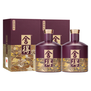 新品[配双礼袋]舍得 舍得传承 52度 558ml*2两瓶浓香白酒送礼自饮收藏好酒