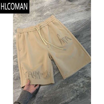 HLCOMANIN BE 空气感肌理!亲肤透气大弹力净色渐变印花休闲短裤男