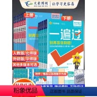 [语数英物化政史 7本]9下 人教版 九年级/初中三年级 [正版]2024版一遍过初中九年级上册下册数学物理化学语文历史