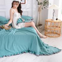 美帮汇夏季水洗棉夏凉被四件套空调被可机双人薄款被子儿童春秋夏被