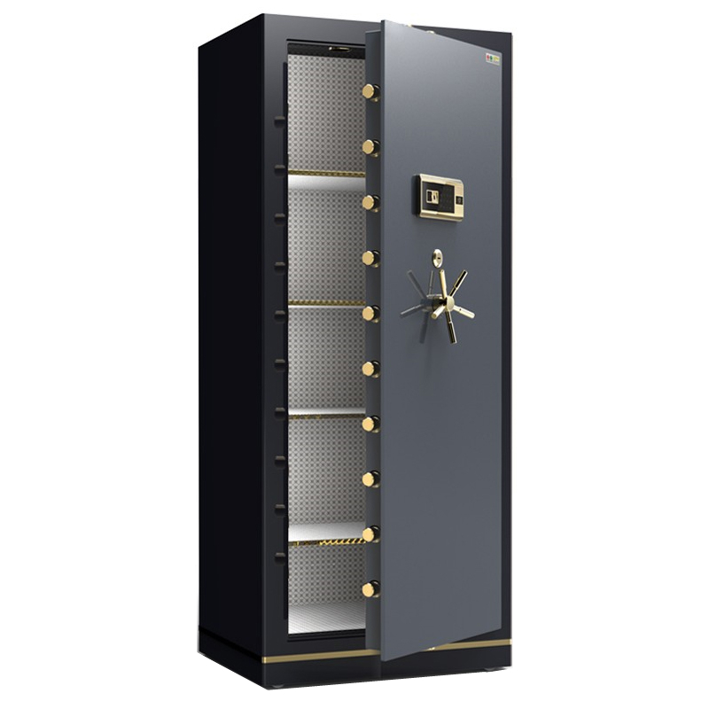 易企采 1.8米办公大型保险柜保险箱新款指纹银行珠宝保管箱防盗全钢防火保险柜