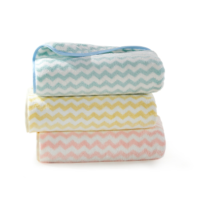 洁玉 欧洛珊瑚绒柔软毛巾34*76cm 1条装 J0030F 粉色