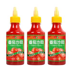 番茄酱沙拉酱黑胡椒酱甜辣酱组合手抓饼酱料沙司批发