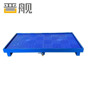 晋舰防渗漏金属托盘化学品油桶危废液体容器防泄漏中号带滤网特厚3mm