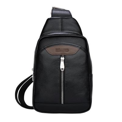 圣大保罗POLO男士胸包商务时尚斜挎包牛皮单肩运动休闲小包包新款正品情人节礼物新年礼物