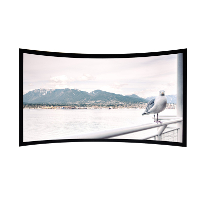 经科JK弧形画框幕布窄边框HB-CW2高分子高增益复合幕180寸16:10