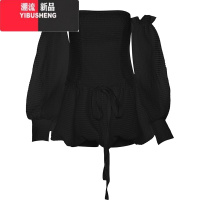 YIBUSHENG 纯欲减龄裹胸连衣裙女露背修身性感A型抹胸裙子设计感季