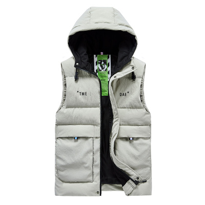 匡米葳(CONMEIVE)2021冬季男士马甲百搭时尚休闲运动外套男无袖外搭上衣韩版潮流坎肩背心保暖修身帅气外套男装