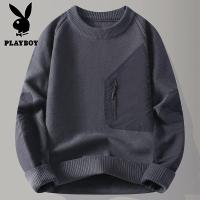 花花公子新款高品质[新款]2025年秋冬款圆领针织毛衣男