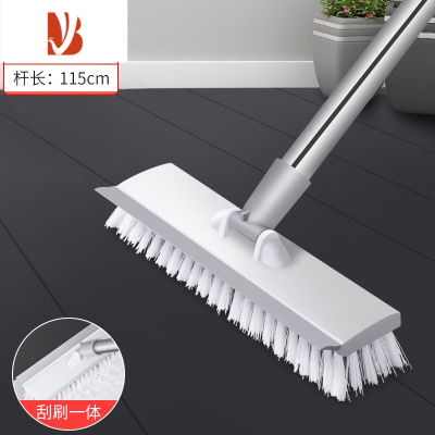 三维工匠家用硬毛洗地清洁瓷砖地板刷卫生间刷地刷子器长柄厕所浴室地刷
