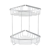 摩恩双层角蓝单层角蓝置物架卫浴挂件铜三角架