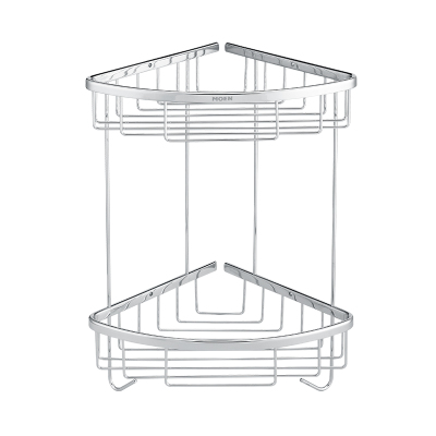 摩恩双层角蓝单层角蓝置物架卫浴挂件铜三角架