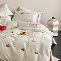 奶乎乎~100S高支磨毛床上四件套纯棉床单被套卡通毛巾绣床品